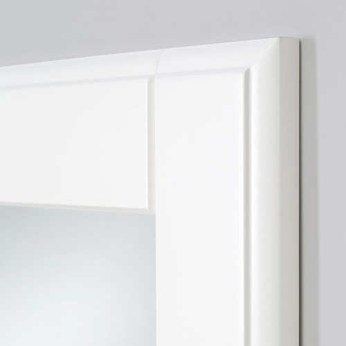 PAX / TYSSEDAL Wardrobe combination, white, mirror glass, 200x60x236 cm