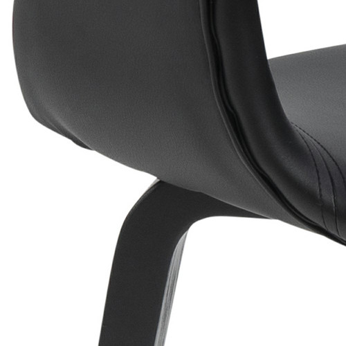 Chair Supernova, faux leather, black