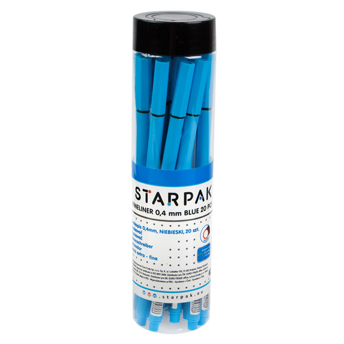 Starpak Fineliner 0.4 Blue 20pcs