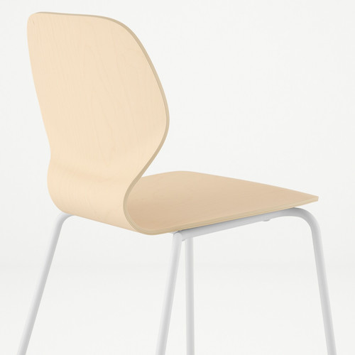 SIGTRYGG Chair, birch/Sefast white