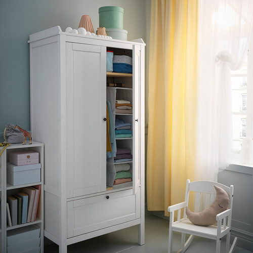 SUNDVIK Wardrobe, white, 80x50x171 cm