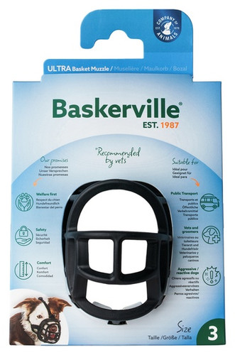 Baskerville Ultra Muzzle Size 3, black