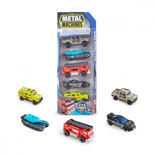 ZURU Metal Machines Vehicles Set 5-pack Serie 2 4+