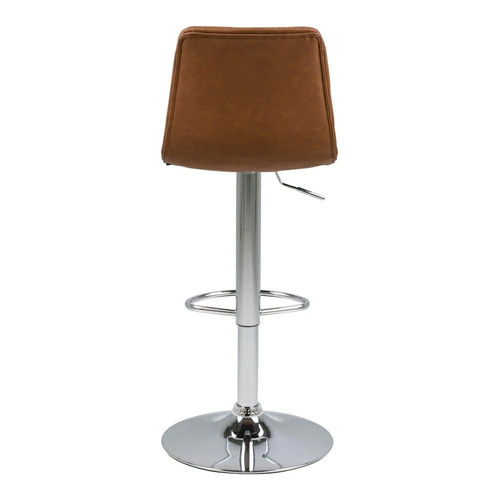 Bar Stool Emu, faux leather, brown