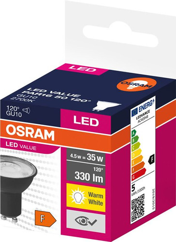 LED Bulb GU10 350lm 2700K 120°