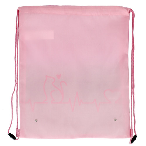 Drawstring Bag School Shoes/Clothes Bag Cat Ombre