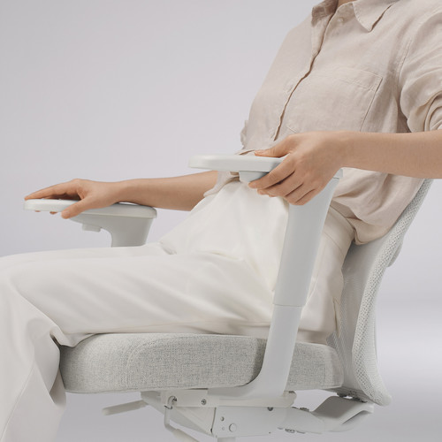 JÄRVFJÄLLET Office chair with armrests, Gunnared beige