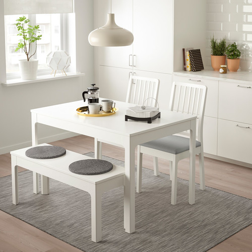 EKEDALEN Chair, white, Orrsta light grey