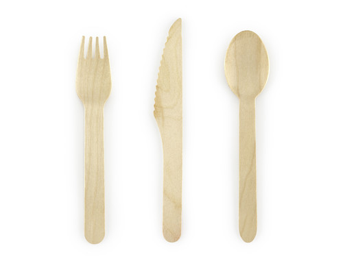 Wooden Cutlery Set Eco 18pcs
