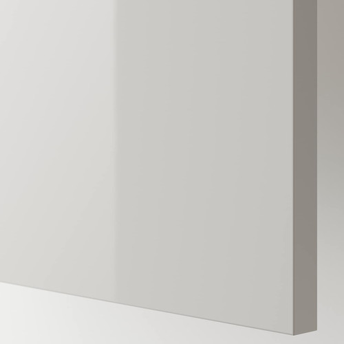 RINGHULT Cover panel, high-gloss light grey, 39x106 cm