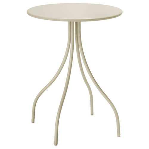 TÅNEBRO Side table, light grey-beige, 46 cm