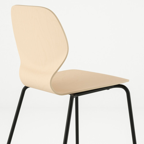 SIGTRYGG Chair, birch/Sefast black