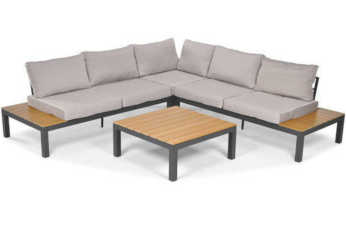 Outdoor Corner Furniture Set BALI, grey
