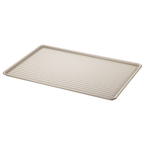 VÄLVÅRDAD Dish drainer, beige, galvanised, 52x35 cm