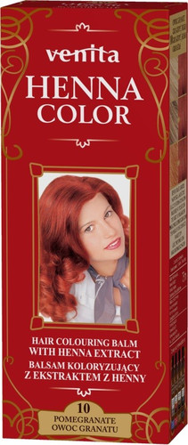 VENITA Henna Color Herbal Hair Colouring Balm - 10 Pomengranate