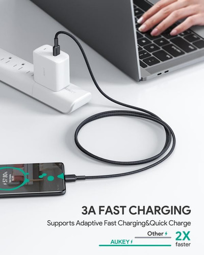 Aukey Cable Quick Charge USB-C to USB-C 5Gbps 60W PD 20V CB-CC3 OEM