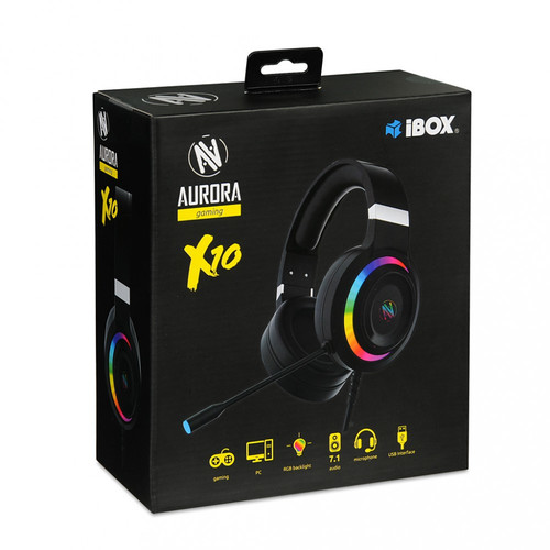 iBOX Gaming Headset Headphones Aurora X10 7.1