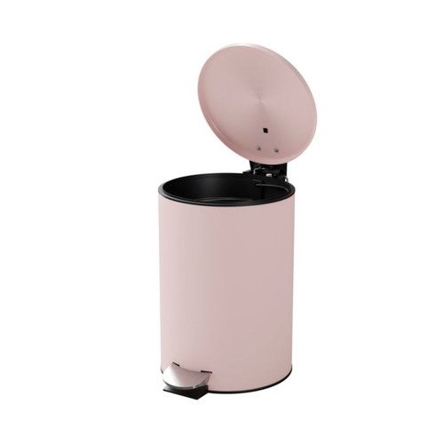 GoodHome Bathroom Waste Bin Koros 3 l, powder pink