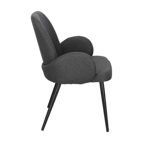 Upholstered Chair Labby, dark grey