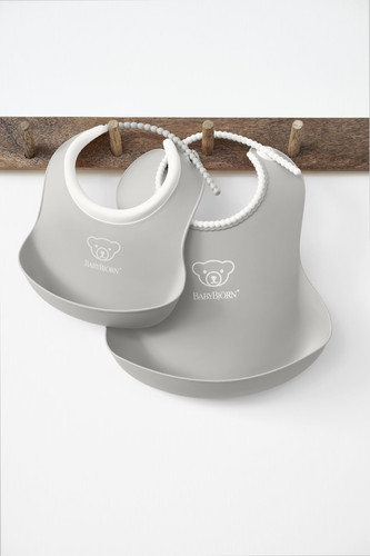 BABYBJÖRN Soft Bibs - small&big, grey