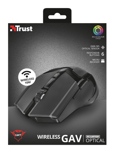 Trust Optical Wireless Mouse GXT103 Gav, black