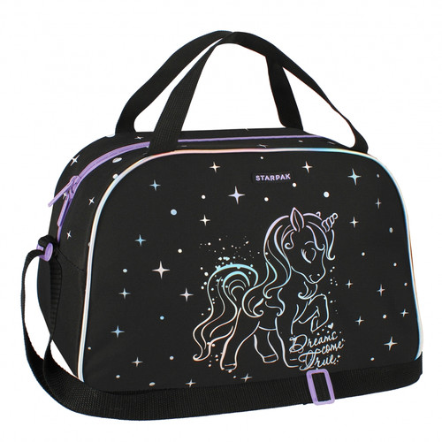 Shoulder School/Gym Bag Holo Unicorn