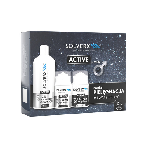 SOLVERX MEN ACTIVE Gift Set for Men - Body Care