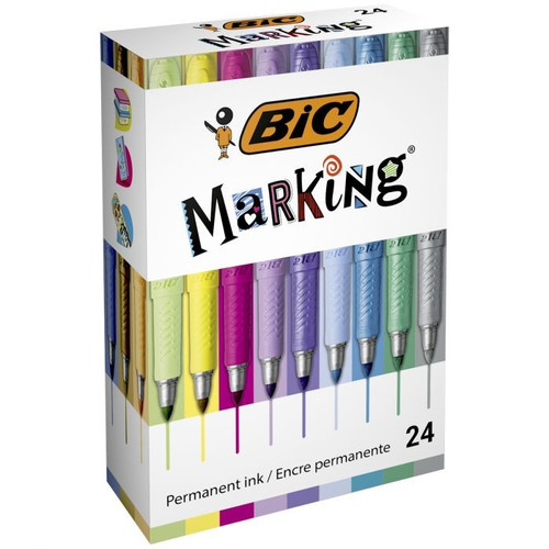 BIC Marking Permanent Markers Set 24pcs