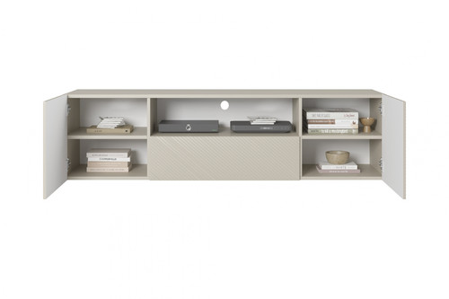 Wall-Mounted TV Cabinet Asha 167cm, cashmere