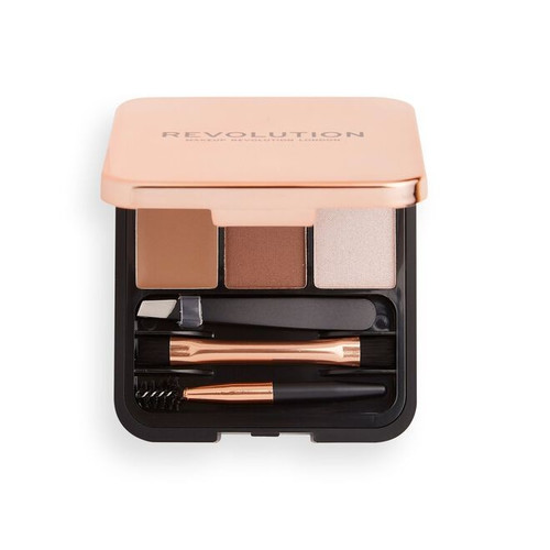 Makeup Revolution Brow Sculpt Kit Brown Vegan