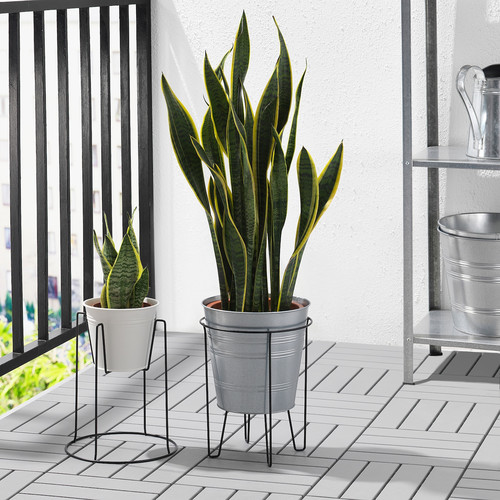 SVARTPEPPAR Plant stand, in/outdoor black, 32 cm