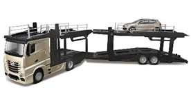 Bburago Metal Model Mercedes-Benz Actros Car Transporter 3+