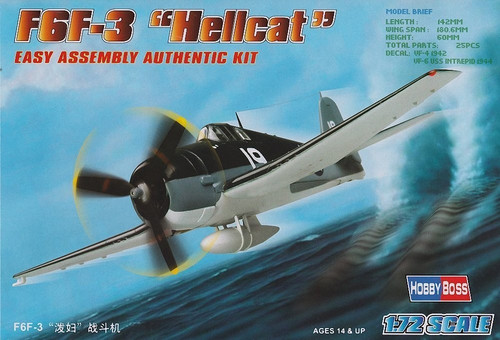 Hobby Boss Plastic Model F6F-3 Hellcat 14+