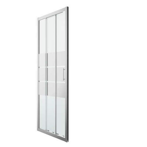 GoodHome Sliding Shower Door Beloya 80 cm, chrome/mirror glass