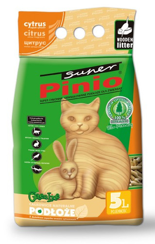 Super Pinio Wooden Litter Citrus 5L