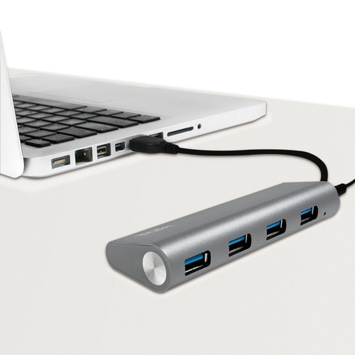 LogiLink USB 3.0, 4-port Hub, with Aluminum Casing