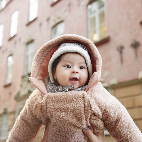 Elodie Details Baby Overall Pink Bouclé, 6-12 months