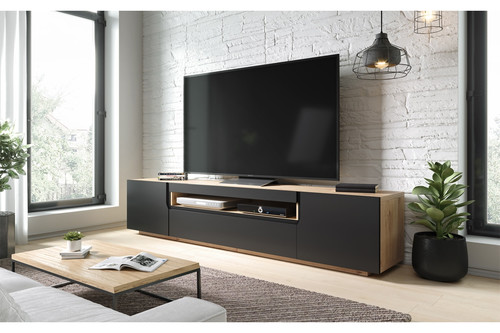 TV Cabinet Loftia, artisan/matt black