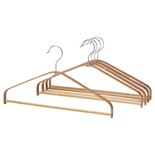 HÖSVANS Hanger, bamboo, 5 pack