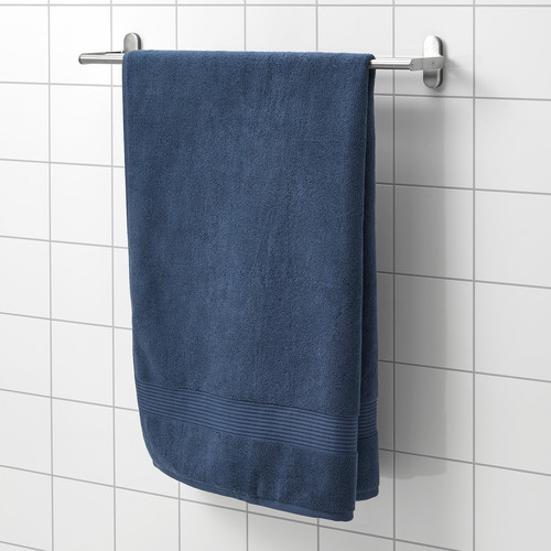 FREDRIKSJÖN Bath sheet, dark blue, 100x150 cm