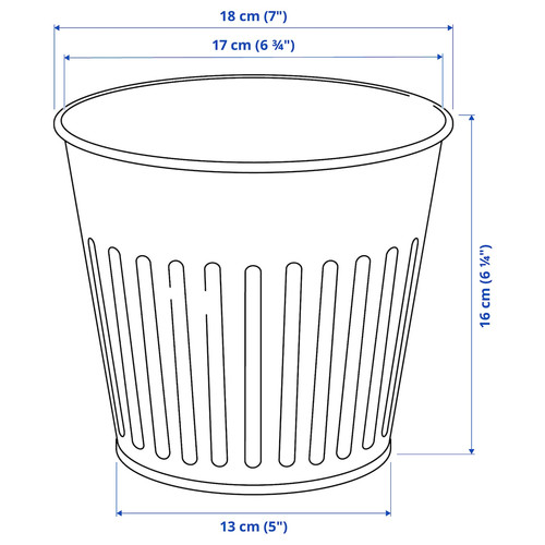 CITRONMELISS Plant pot, in/outdoor/grey, 15 cm