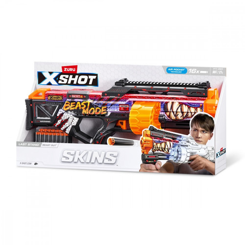 ZURU X-Shot Launcher SKINS LAST STAND Beast OuT 8+