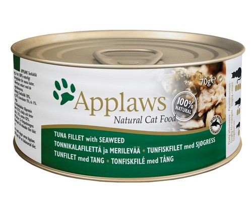 Applaws Natural Cat Food Tuna Fillet with Seaweed 156g