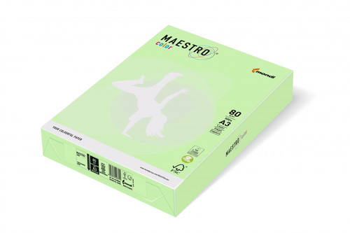 Maestro Colour Paper for Laser, Inkjet Printers & Copiers A4 80g 500 Sheets, green