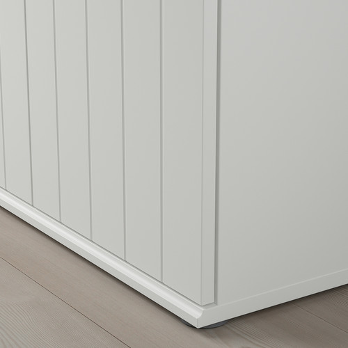 SKRUVBY Cabinet with doors, white, 70x90 cm
