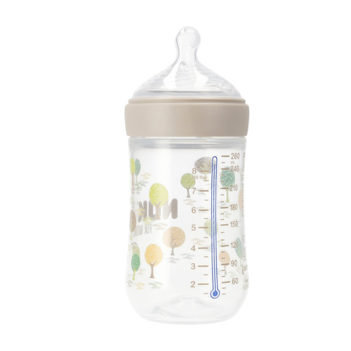 NUK For Nature Baby Bottle 260ml Size M, grey