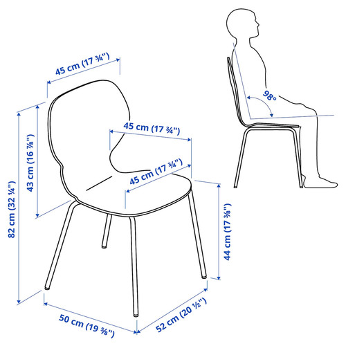 SIGTRYGG Chair, birch/Sefast chrome-plated