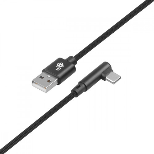 TB Cable USB - USB-C, angle, 1.5m, black