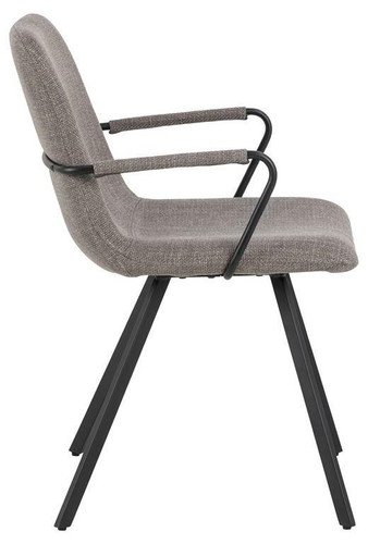 Dining Chair with Armrests Selina, dark grey