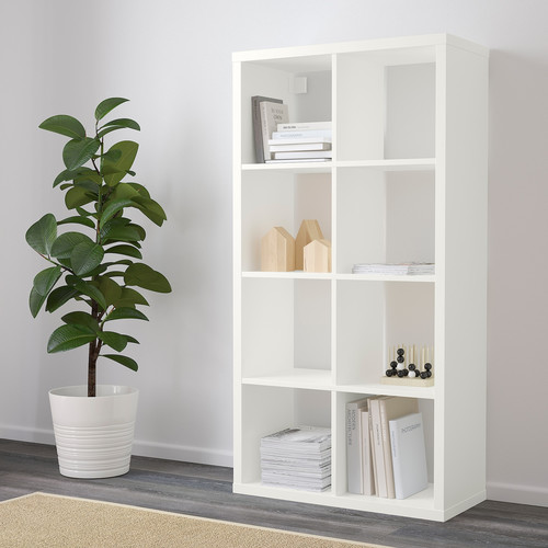 FLYSTA Shelving unit, white, 69x132 cm